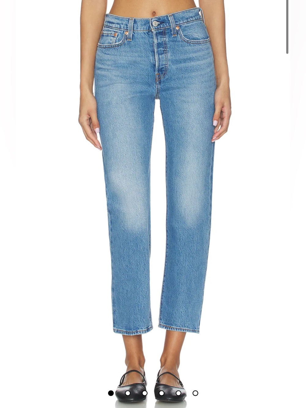 Levi's Wedgie Straight Leg Jeans Classic Medium Blue size 28